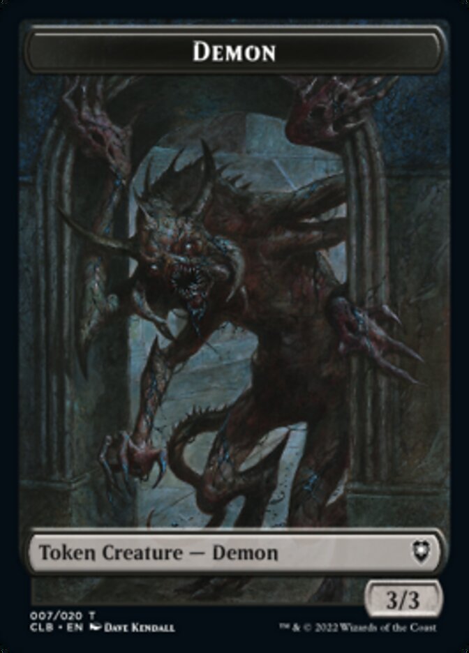 Demon Token [Commander Legends: Battle for Baldur's Gate Tokens] | Golgari Games