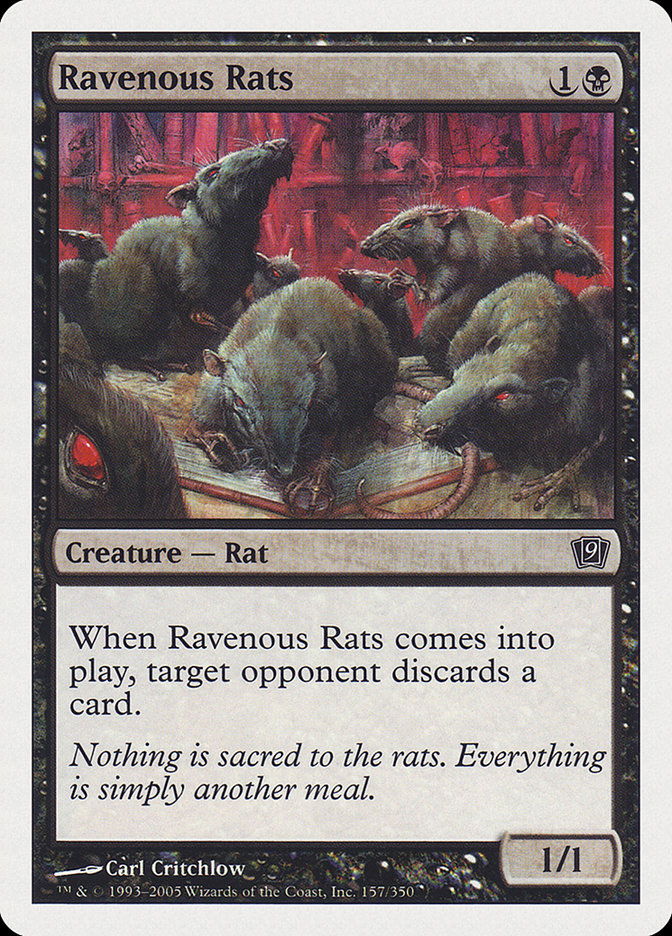 Ravenous Rats [Ninth Edition] | Golgari Games