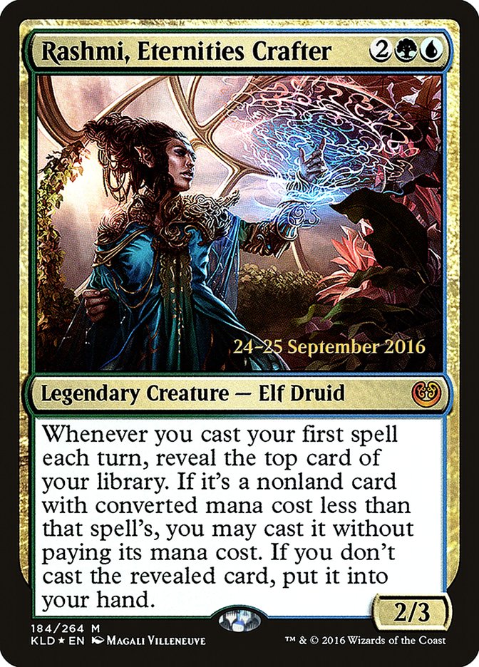 Rashmi, Eternities Crafter [Kaladesh Prerelease Promos] | Local Legends
