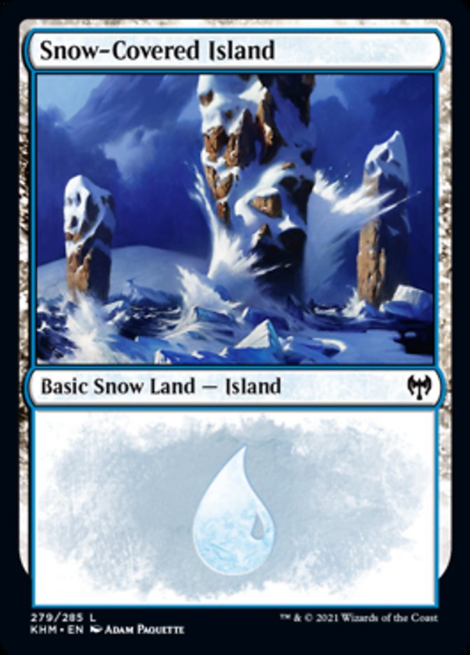 Snow-Covered Island (279) [Kaldheim] | Golgari Games