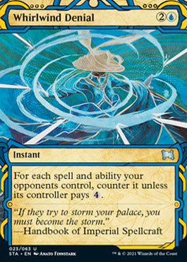 Whirlwind Denial (Foil Etched) [Strixhaven: School of Mages Mystical Archive] | Local Legends