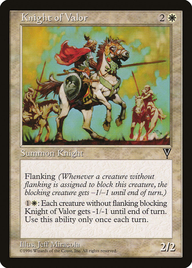 Knight of Valor [Visions] | Golgari Games