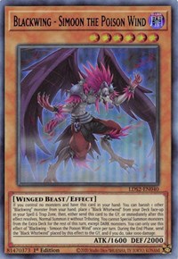 Blackwing - Simoon the Poison Wind (Blue) [LDS2-EN040] Ultra Rare | Golgari Games