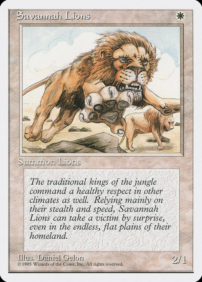 Savannah Lions [Fourth Edition] | Local Legends