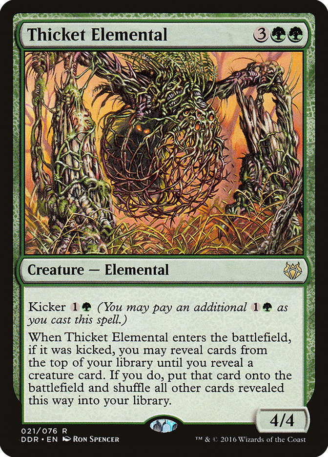 Thicket Elemental [Duel Decks: Nissa vs. Ob Nixilis] | Golgari Games