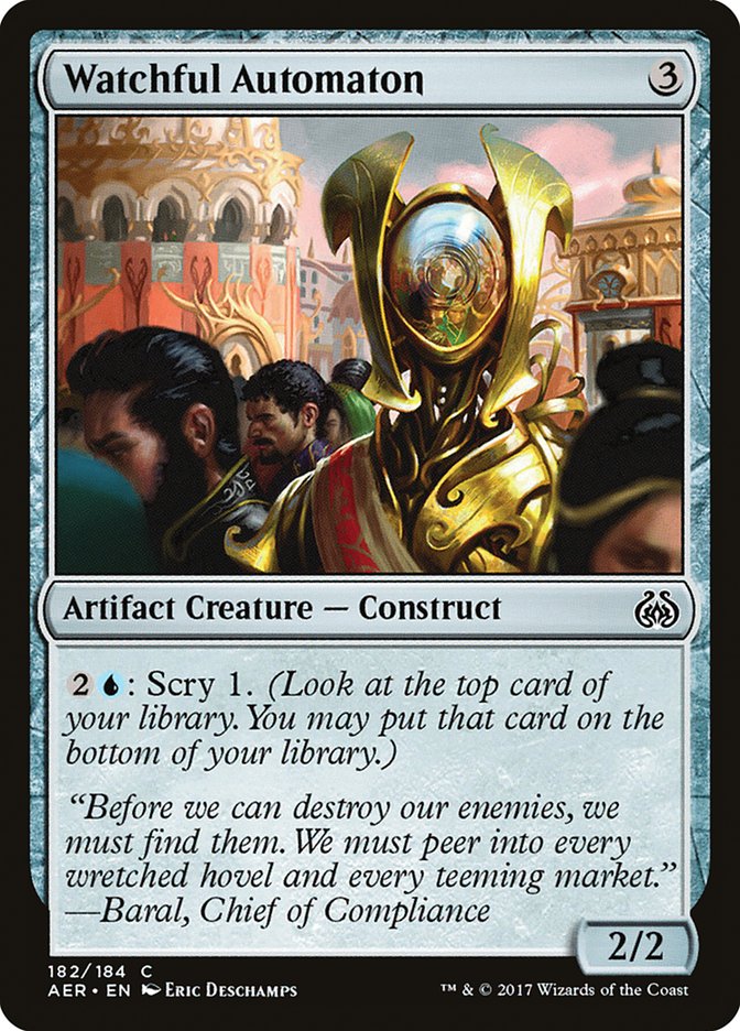 Watchful Automaton [Aether Revolt] | Golgari Games