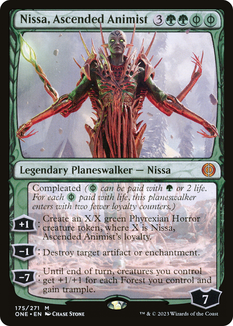 Nissa, Ascended Animist [Phyrexia: All Will Be One] | Golgari Games