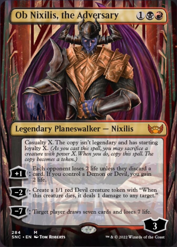 Ob Nixilis, the Adversary (Borderless) [Streets of New Capenna] | Local Legends