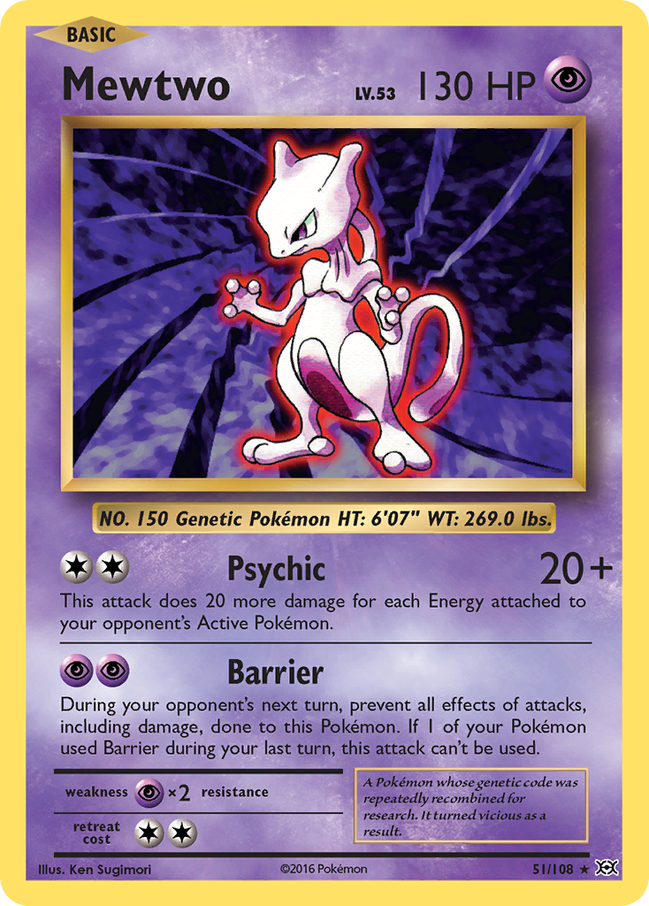 Mewtwo (51/108) [XY: Evolutions] | Golgari Games