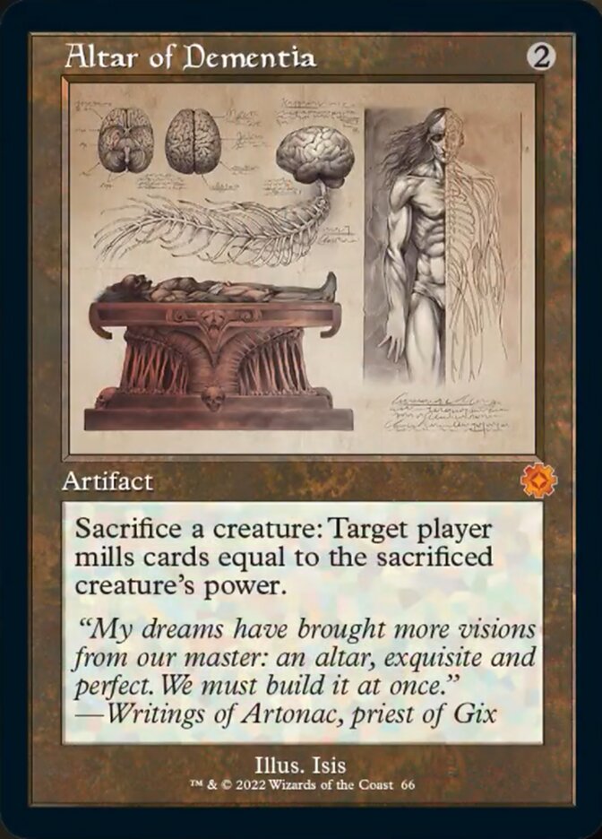 Altar of Dementia (Retro Schematic) [The Brothers' War Retro Artifacts] | Local Legends