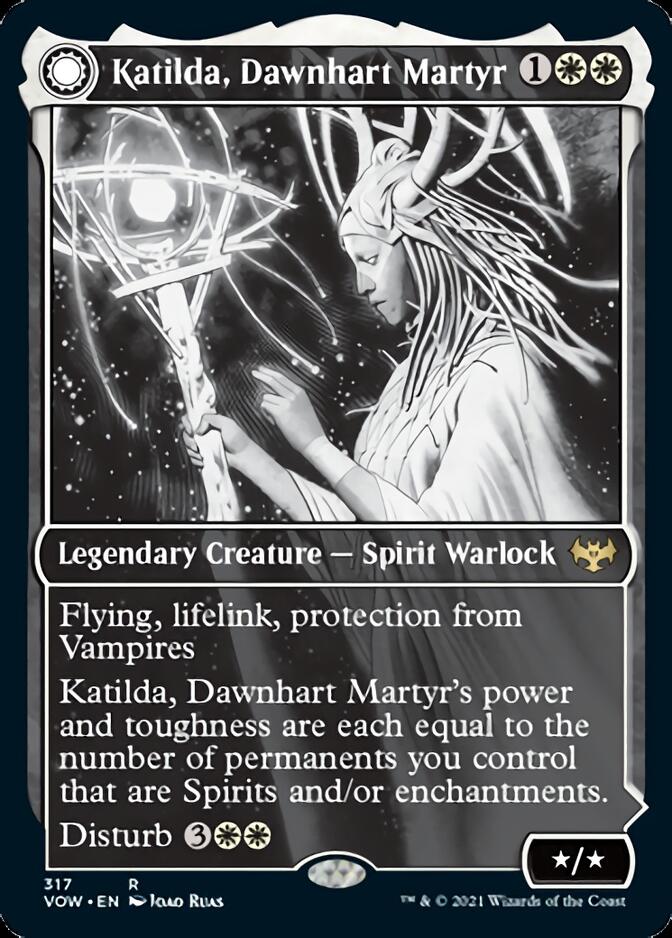 Katilda, Dawnhart Martyr // Katilda's Rising Dawn (Showcase Eternal Night) [Innistrad: Crimson Vow] | Golgari Games