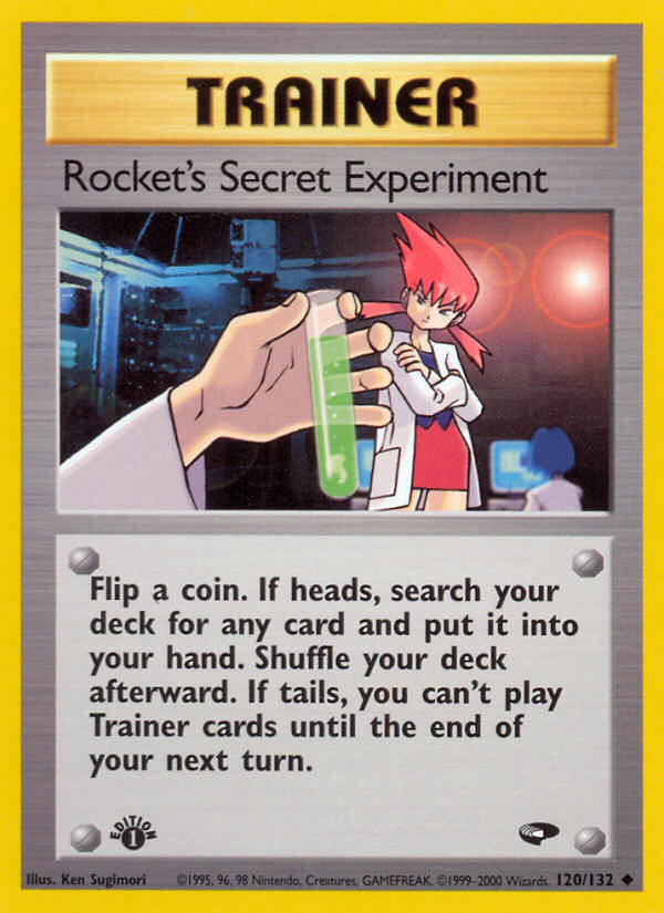 Rocket's Secret Experiment (120/132) [Gym Challenge 1st Edition] | Golgari Games