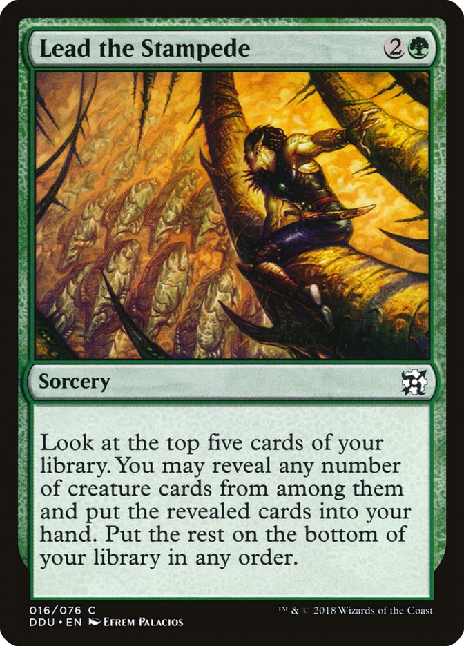 Lead the Stampede [Duel Decks: Elves vs. Inventors] | Local Legends