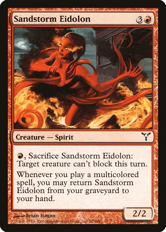 Sandstorm Eidolon [Dissension] | Golgari Games