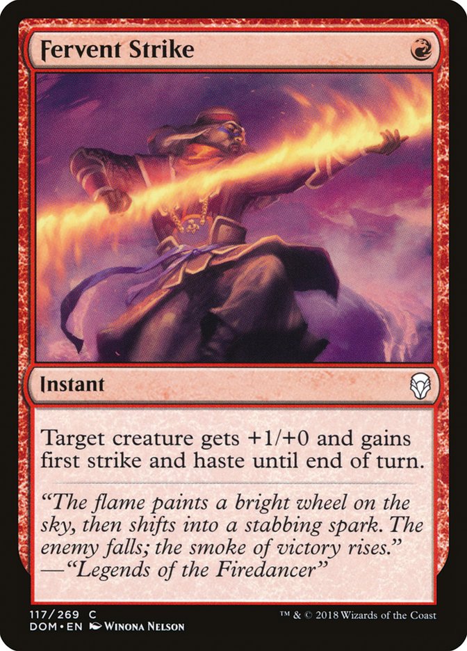 Fervent Strike [Dominaria] | Local Legends