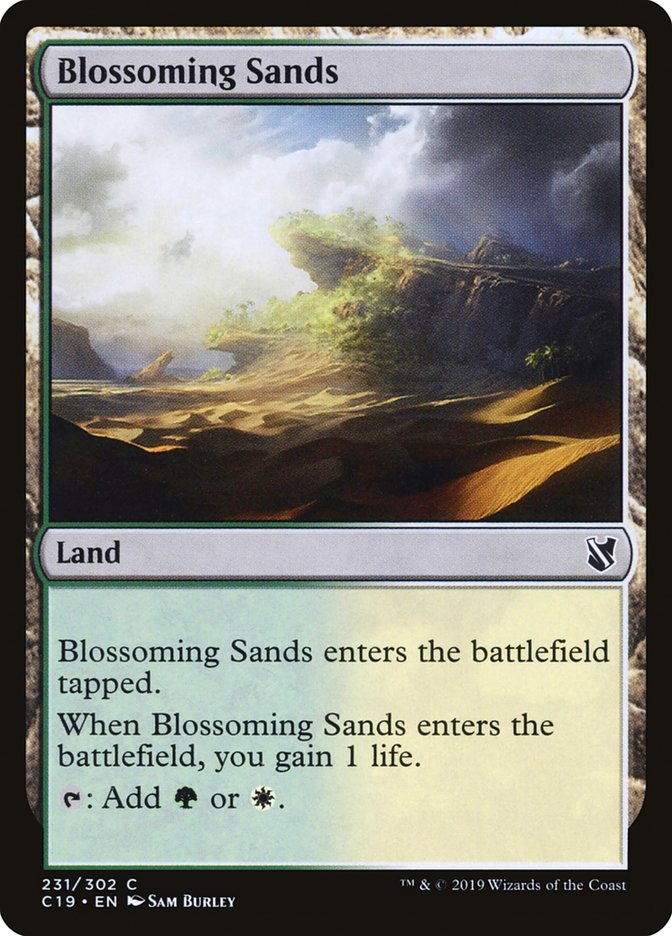 Blossoming Sands [Commander 2019] | Golgari Games