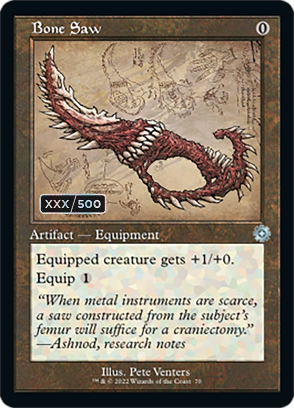 Bone Saw (Retro Schematic) (Serial Numbered) [The Brothers' War Retro Artifacts] | Local Legends