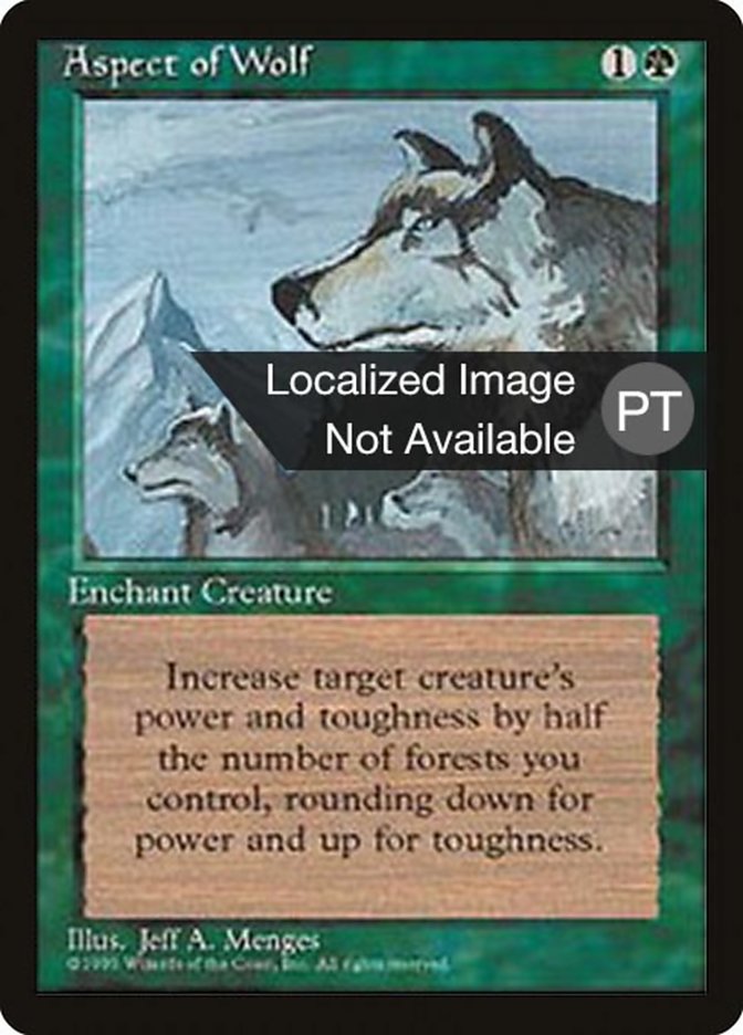 Aspect of Wolf [Fourth Edition (Foreign Black Border)] | Golgari Games