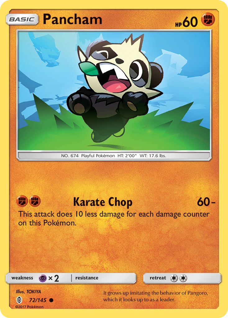 Pancham (72/145) [Sun & Moon: Guardians Rising] | Golgari Games