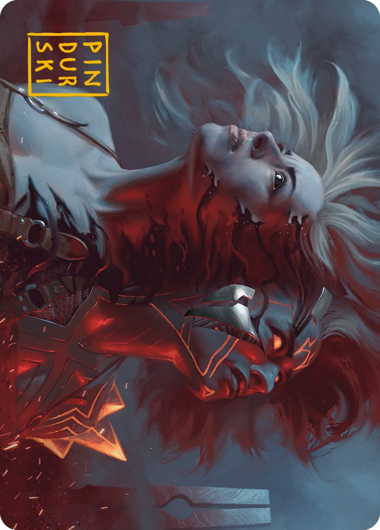 Thrill of Possibility Art Card (Gold-Stamped Signature) [Phyrexia: All Will Be One Art Series] | Local Legends