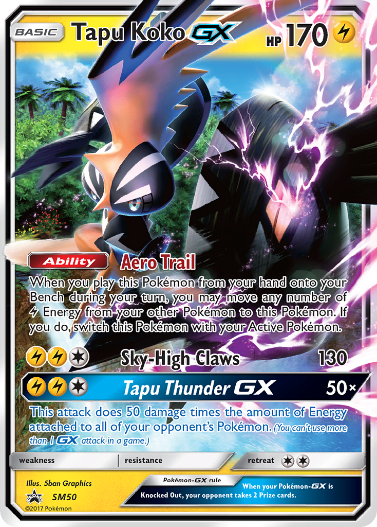 Tapu Koko GX (SM50) [Sun & Moon: Black Star Promos] | Golgari Games