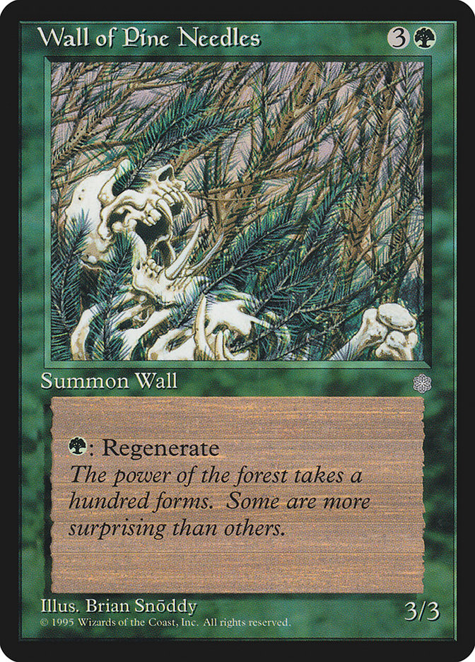 Wall of Pine Needles [Ice Age] | Golgari Games