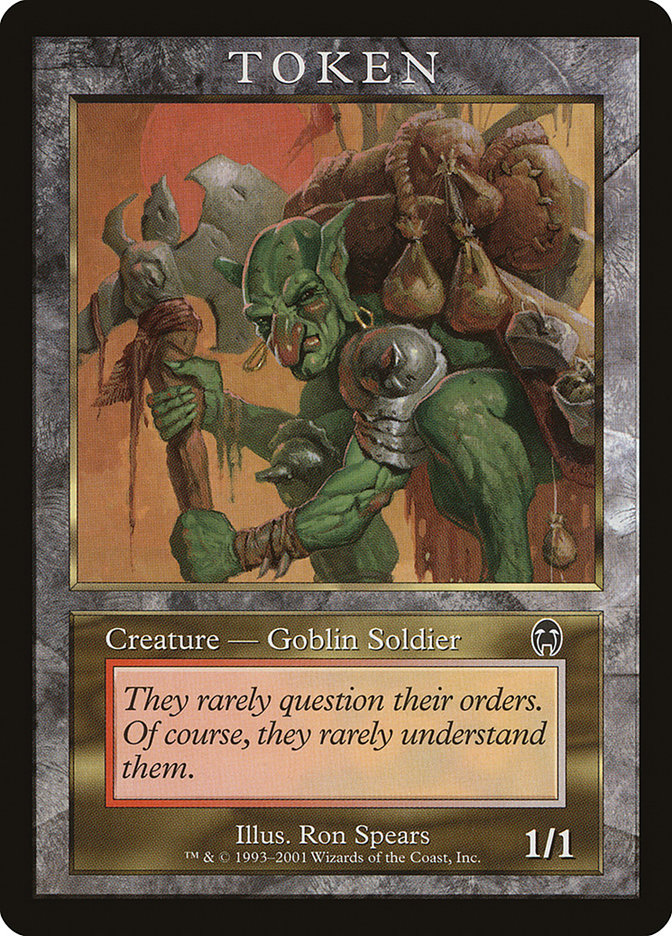 Goblin Soldier Token [Magic Player Rewards 2001] | Golgari Games