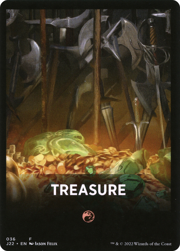 Treasure Theme Card [Jumpstart 2022 Front Cards] | Golgari Games