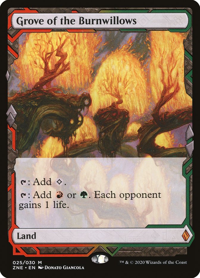 Grove of the Burnwillows (Expeditions) [Zendikar Rising Expeditions] | Golgari Games