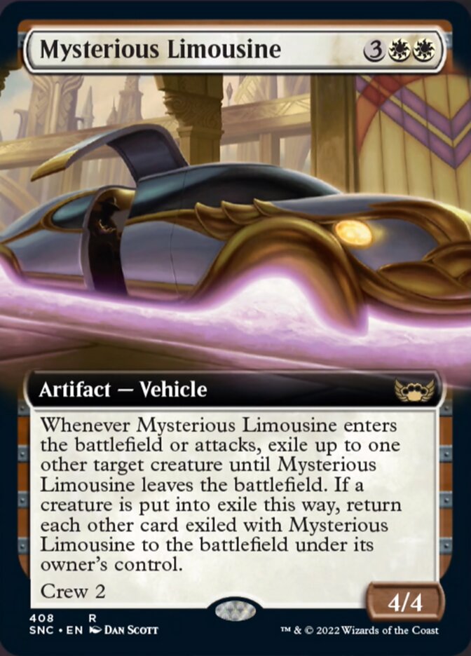 Mysterious Limousine (Extended Art) [Streets of New Capenna] | Golgari Games