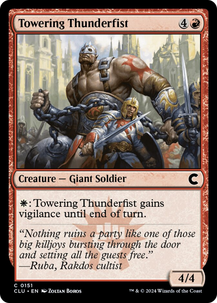 Towering Thunderfist [Ravnica: Clue Edition] | Local Legends