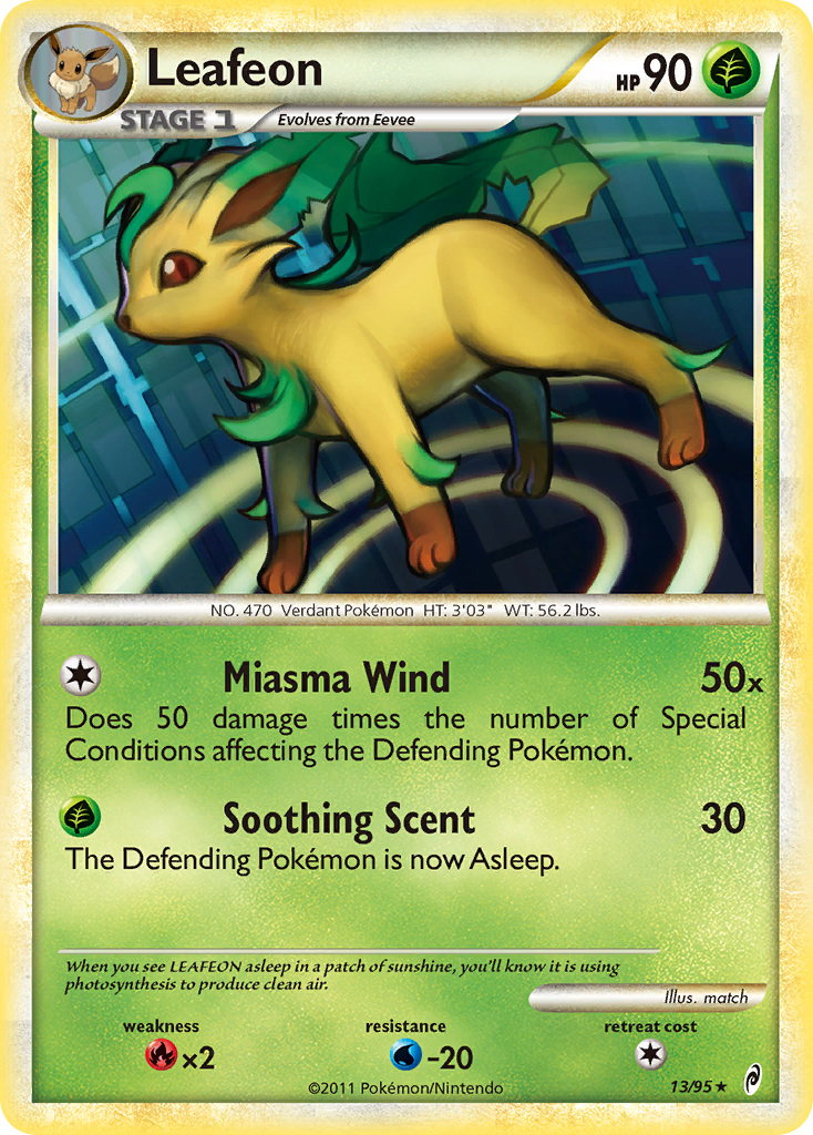 Leafeon (13/95) [HeartGold & SoulSilver: Call of Legends] | Golgari Games