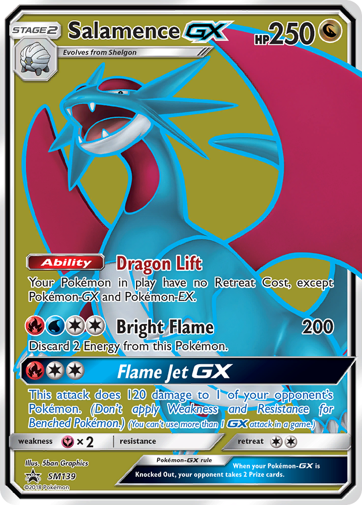 Salamence GX (SM139) [Sun & Moon: Black Star Promos] | Golgari Games