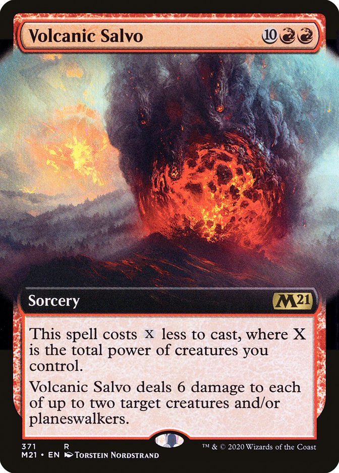 Volcanic Salvo (Extended Art) [Core Set 2021] | Golgari Games