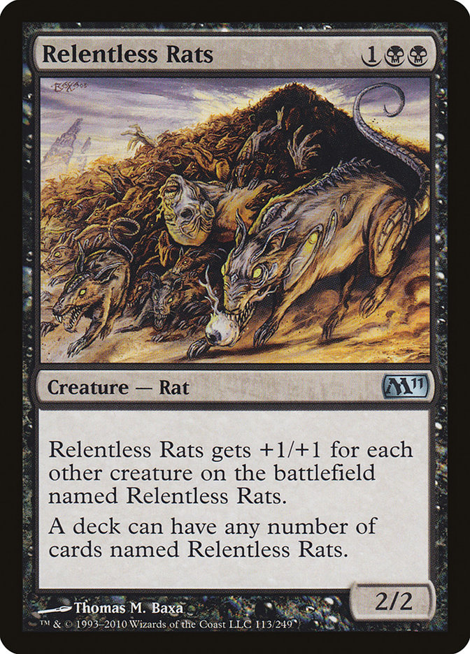 Relentless Rats [Magic 2011] | Golgari Games