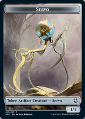 Servo // Treasure Double-sided Token [Dungeons & Dragons: Adventures in the Forgotten Realms Commander Tokens] | Golgari Games