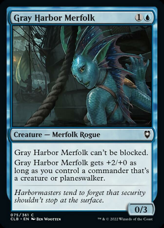 Gray Harbor Merfolk [Commander Legends: Battle for Baldur's Gate] | Golgari Games