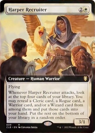 Harper Recruiter (Extended Art) [Commander Legends: Battle for Baldur's Gate] | Local Legends