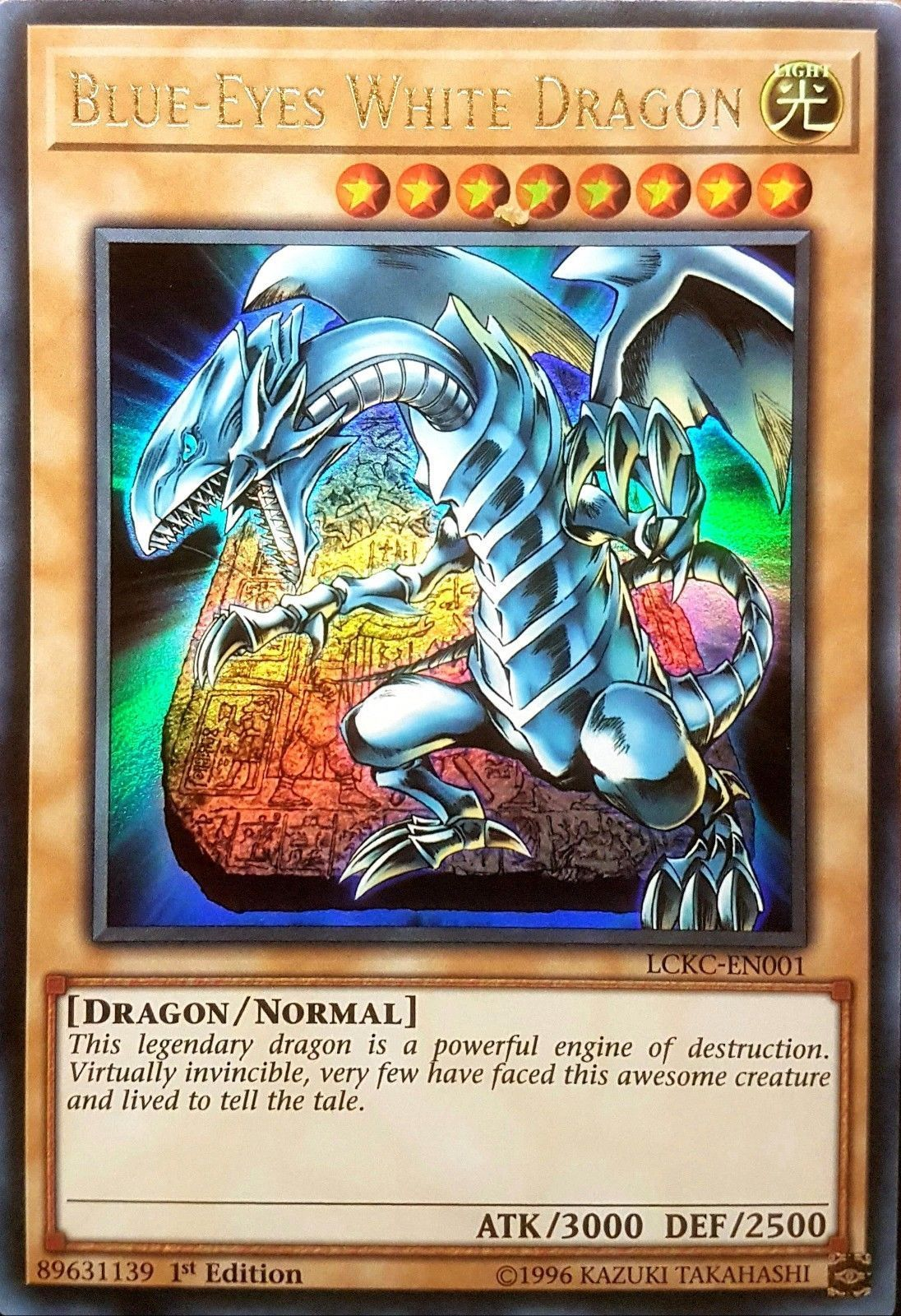 Blue-Eyes White Dragon (Version 4) [LCKC-EN001] Ultra Rare | Golgari Games