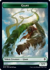 Giant // Food (15) Double-sided Token [Throne of Eldraine Tokens] | Local Legends