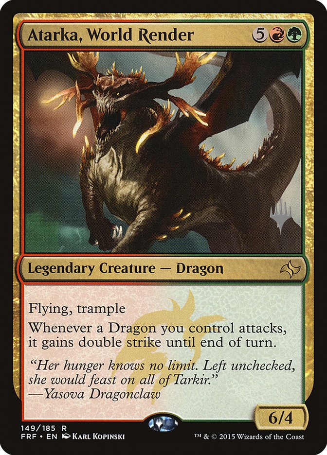 Atarka, World Render (Promo Pack) [Fate Reforged Promos] | Local Legends