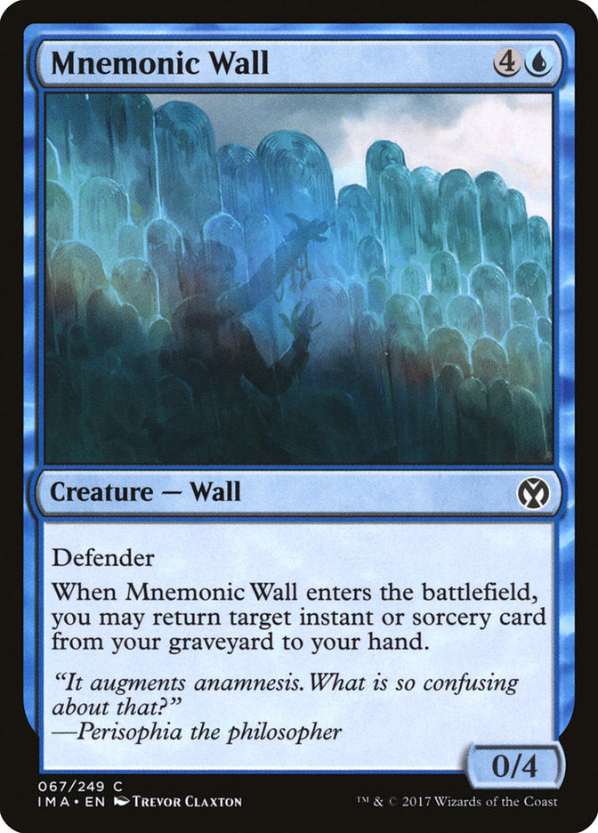 Mnemonic Wall [Iconic Masters] | Golgari Games