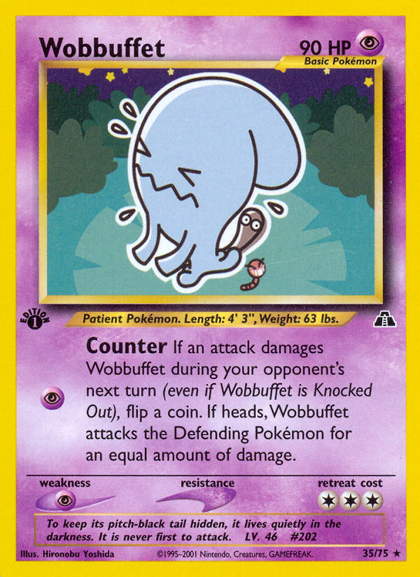 Wobbuffet (35/75) [Neo Discovery 1st Edition] | Golgari Games