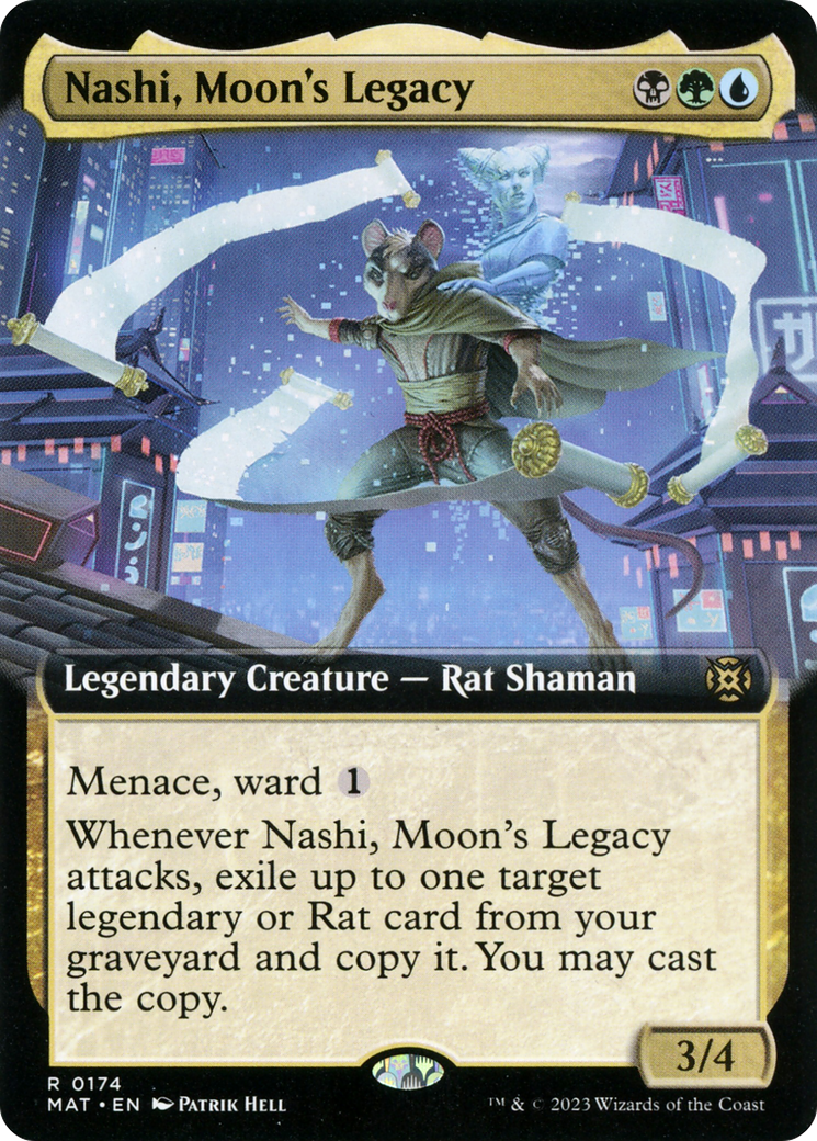 Nashi, Moon's Legacy (Extended Art) [March of the Machine: The Aftermath] | Golgari Games