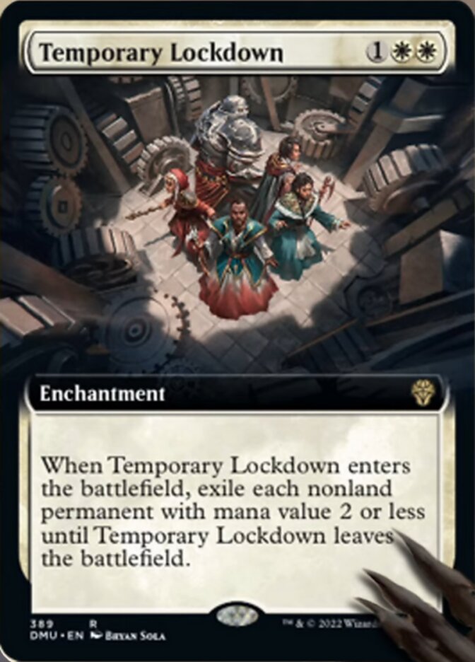 Temporary Lockdown (Extended Art) [Dominaria United] | Golgari Games