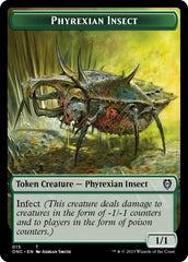 Phyrexian Wurm // Phyrexian Insect Double-Sided Token [Phyrexia: All Will Be One Commander Tokens] | Golgari Games