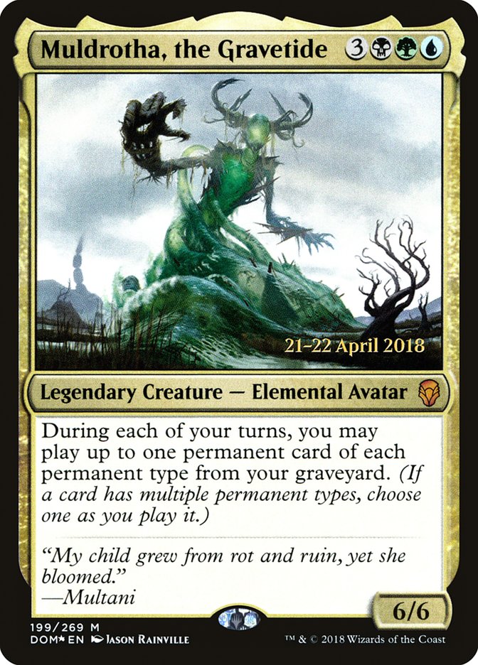 Muldrotha, the Gravetide [Dominaria Prerelease Promos] | Golgari Games