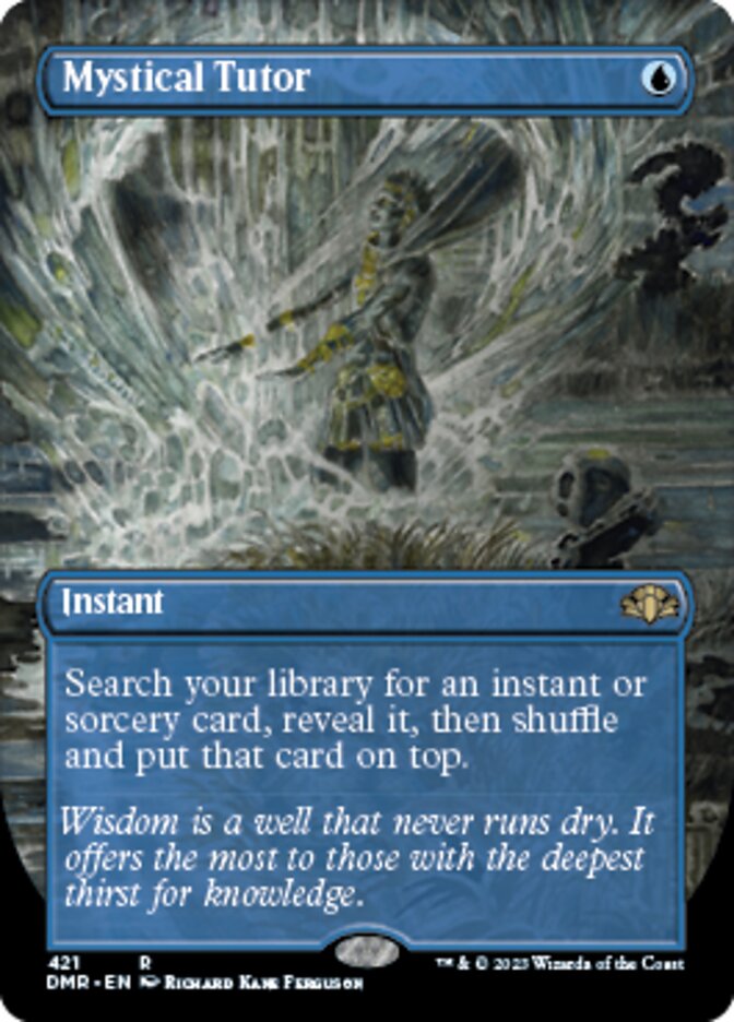 Mystical Tutor (Borderless Alternate Art) [Dominaria Remastered] | Local Legends