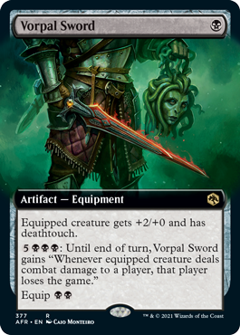 Vorpal Sword (Extended Art) [Dungeons & Dragons: Adventures in the Forgotten Realms] | Golgari Games