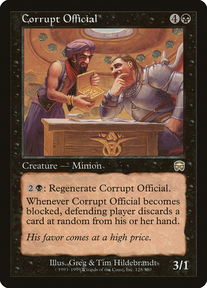 Corrupt Official [Mercadian Masques] | Golgari Games